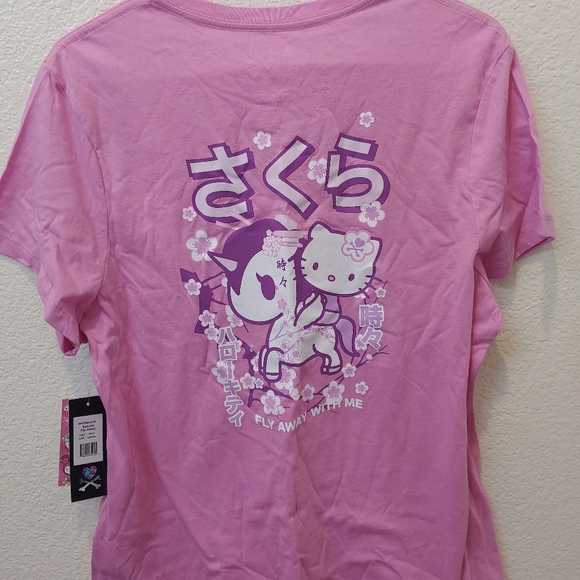 NWT Tokidoki x Hello Kitty Sakura Fly Away T Shirt - Picture 4 of 5